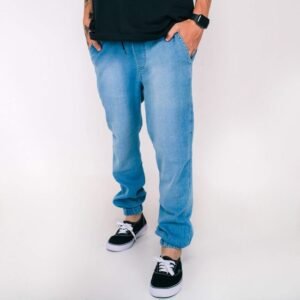 Calça jogging anjuss motion Denim Médio GG
