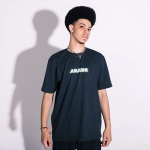 Camiseta anjuss threefold Cinza chumbo PP