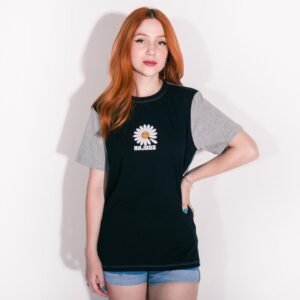 Camiseta anjuss over daisy Preto/m medio PP