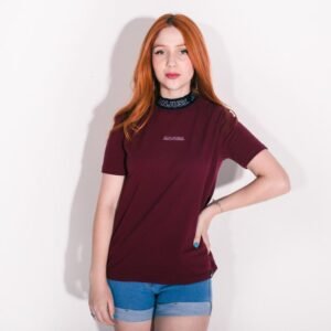 Camiseta anjuss gola finest Bordo P