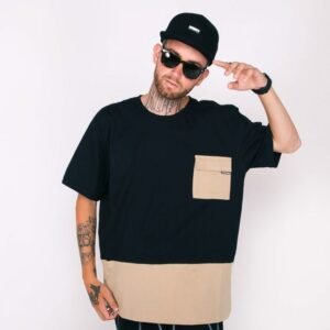 Camiseta anjuss worker Pt/caqui GG