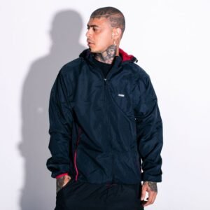 Corta vento anjuss lines Preto/Vermelho P