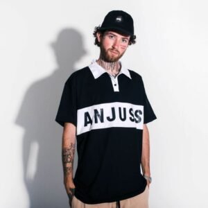 Camisa anjuss polo neo Preto/branco P