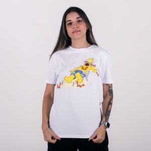 Camiseta anjuss homer crabs Branco P