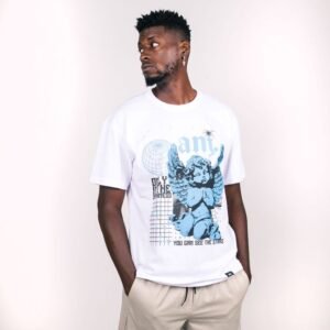 Camiseta over ANJ stars Branco PP