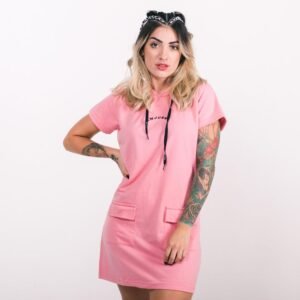 Vestido anjuss tour Rosa chiclete PP