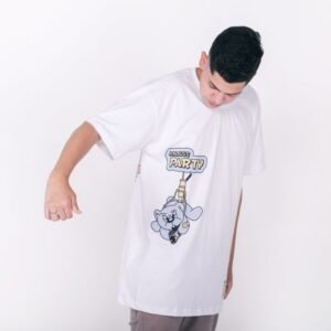 Camiseta over anjuss money Branco P