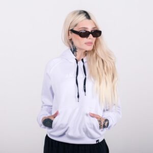 Blusa moletom  canguru anjuss brand Branco P