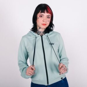 Blusa aberta anjuss script Vd menta P