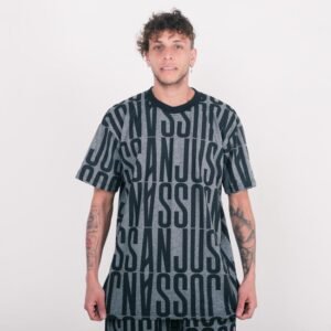 Camiseta over uni anjuss swage Mescla escuro PP