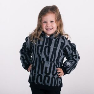 Blusa canguru kids anjuss swage Mescla escuro 01