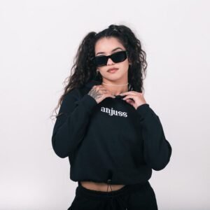 Blusa cropped anjuss otherside Preto PP