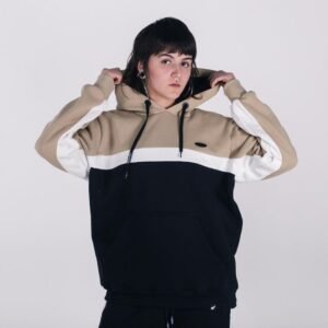 Blusa canguru anjuss triad Preto/caqui PP