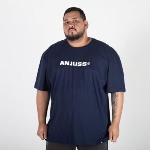 Camiseta plus size anjuss brand Azul marinho 3G