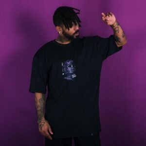 Camiseta uni extra over anj change Preto PP