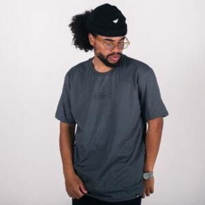 Camiseta anjuss gamer Cinza chumbo PP