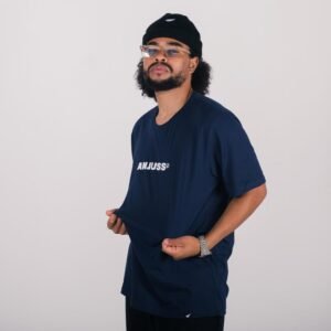 Camiseta anjuss mark Azul marinho PP