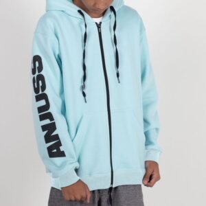 Blusa aberta juvenil anjuss maker Azul claro 08