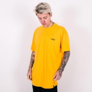Camiseta uni over anjuss hurry Amarelo P