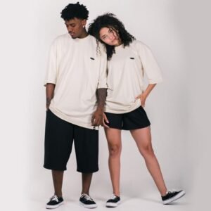 Camiseta uni extra over anjuss foundation Bege PP