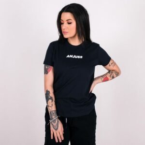 Camiseta feminina anjuss brand Preto PP