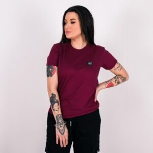Camiseta feminina anjuss fine Bordo P