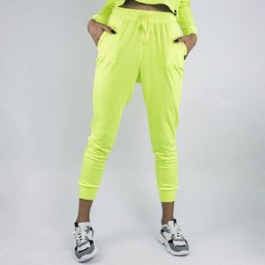 Calça Jogging Feminina Easy Anjuss Amarelo Neon PP
