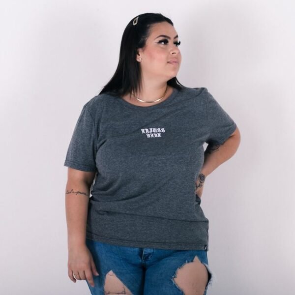 Camiseta plus size anjuss babe Mescla escuro 3G