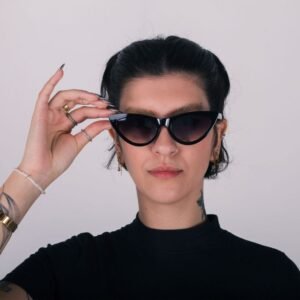 Óculos anjuss black cat - preto Padrão UN