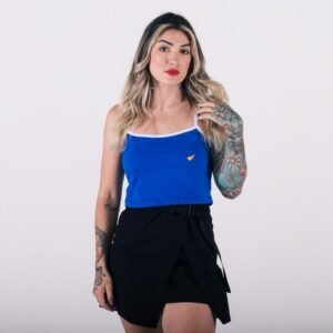 Cropped anjuss cheer Azul royal P