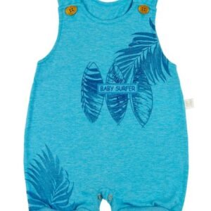 Macacão Bebê Malha Vintage Baby Surfer - Turquesa M