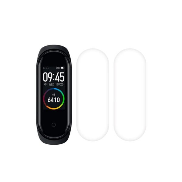 Kit com 2 Películas de Gel para Pulseira Inteligente Mi Band 3 e 4