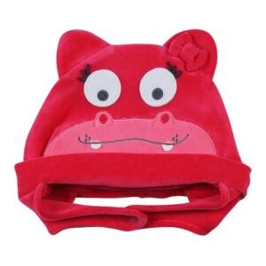 Touca Bebê Plush Hipopótamo - Pink M