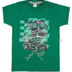 Camiseta Infantil Meia Malha Road Kings - Verde 2