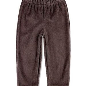 Calça Bebê Plush Cotelê Sem Pezinho - Cinza P