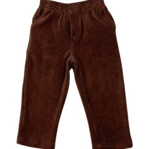 Calça Infantil Plush Cotelê Strech - Marrom 1