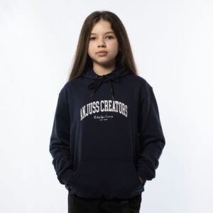 Blusa canguru juvenil anjuss prodigy Azul marinho 08