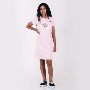 Vestido juvenil anjuss rainbow Rosa Claro 12